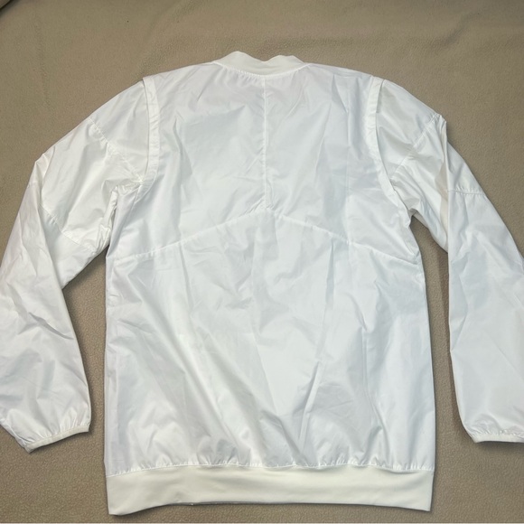 Ohio State Jacket Mens Small White Nike Windbreaker Pullover Storm Fit Buckeyes - Picture 10 of 11